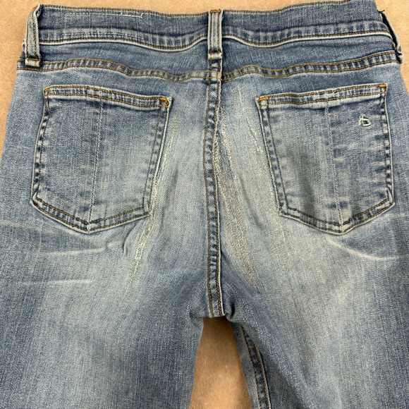Rag & Bone Women's Jeans Size 27 Blue Surf Skinny Mid Rise Stretch Made in USA - Picture 9 of 16